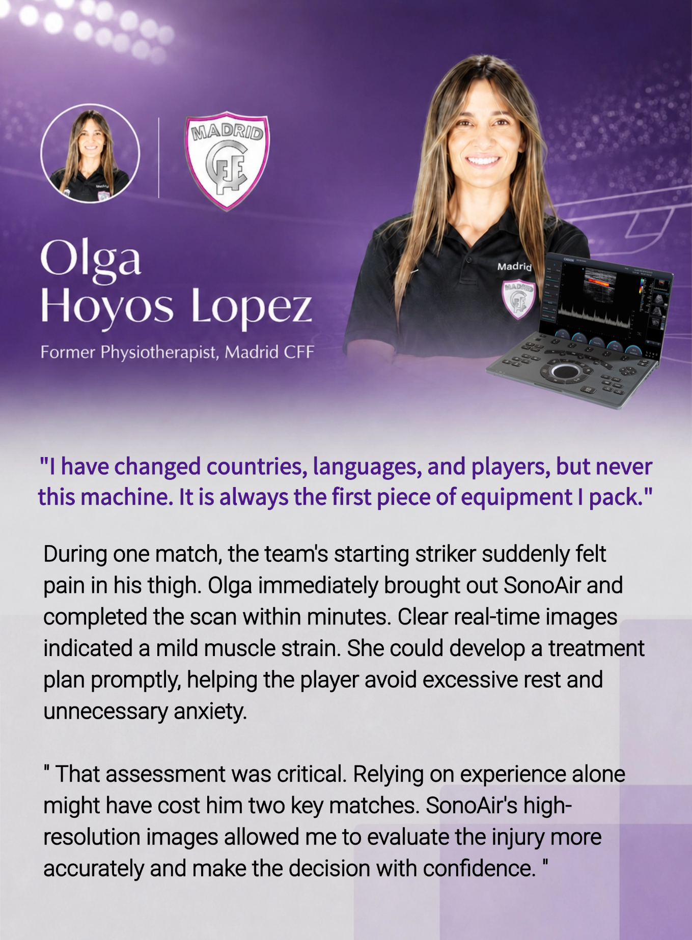 On Spain's Football Front Line: CHISON Intelligent Ultrasound Supports Every Decisive Moment On Spain's Football Front Line: CHISON Intelligent Ultrasound Supports Every Decisive Moment
