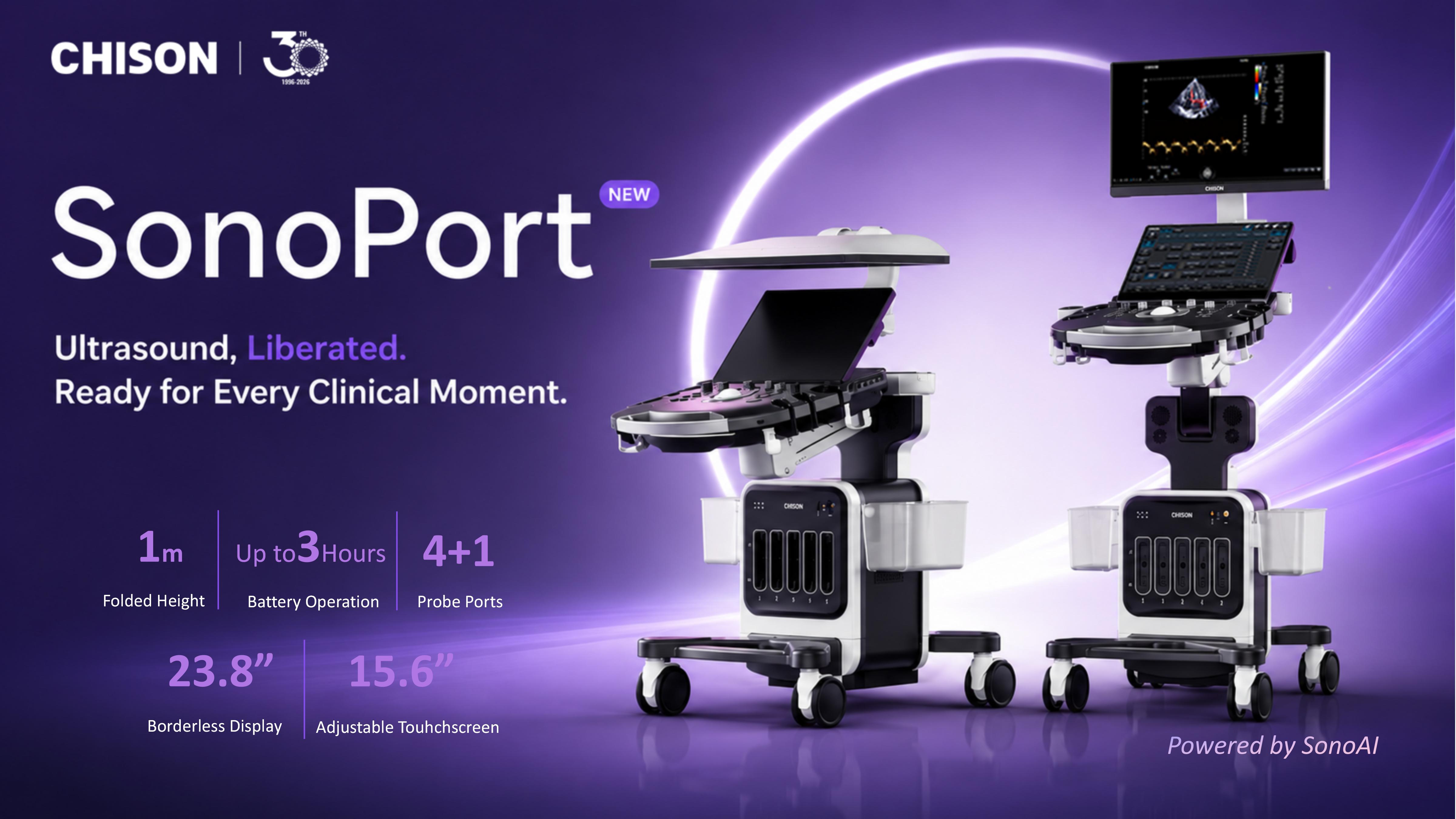 SonoPort — A Portable, AI-Powered Ultrasound Platform for Every Department.